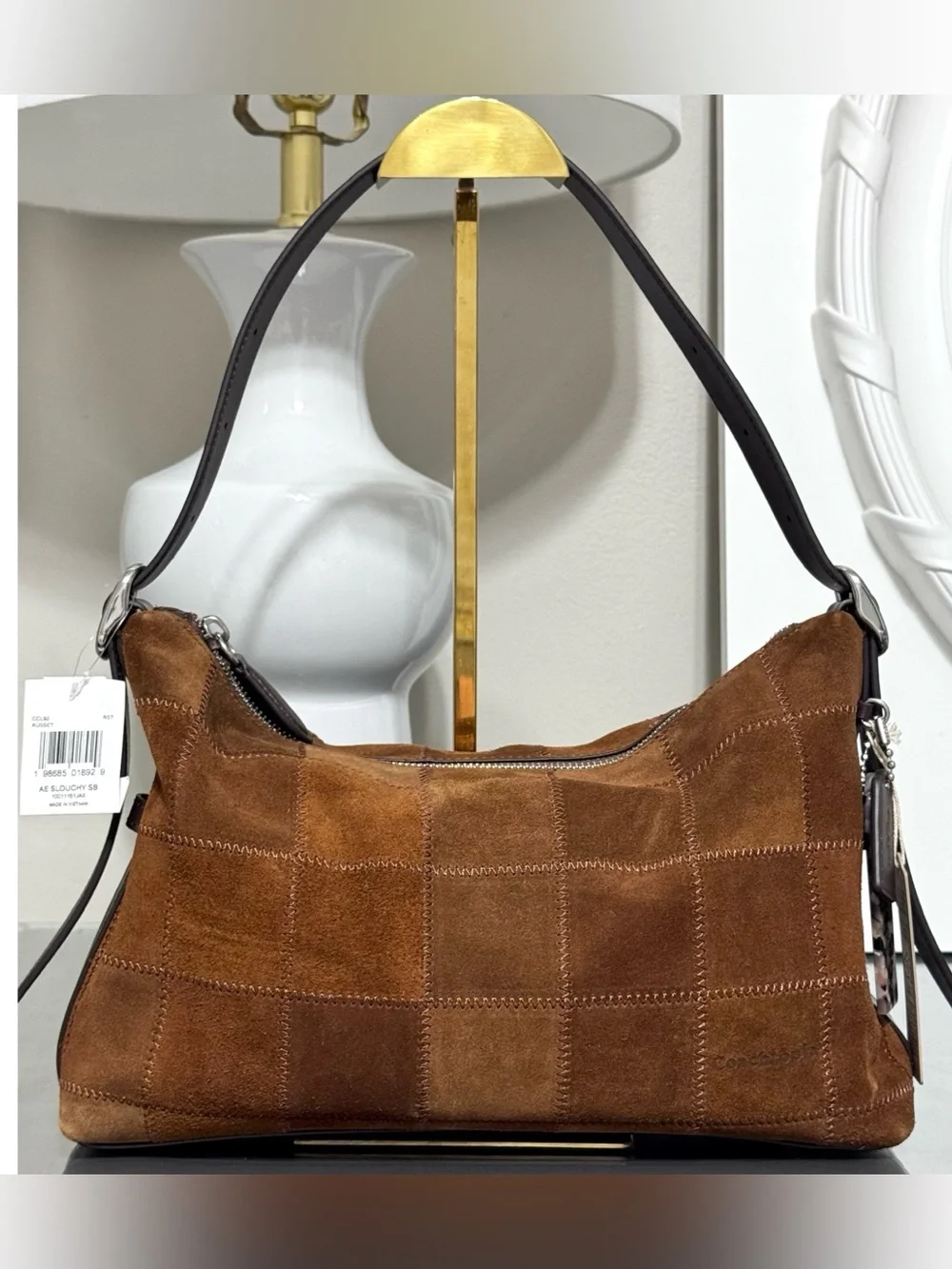 COACH COACHTOPIA Alter/Ego Slouchy Shoulder Bag, RUSSET BROWN